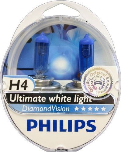 Λάμπες Philips Diamond Vision H4 5000K 60/55W Κωδικός 12342DVS2