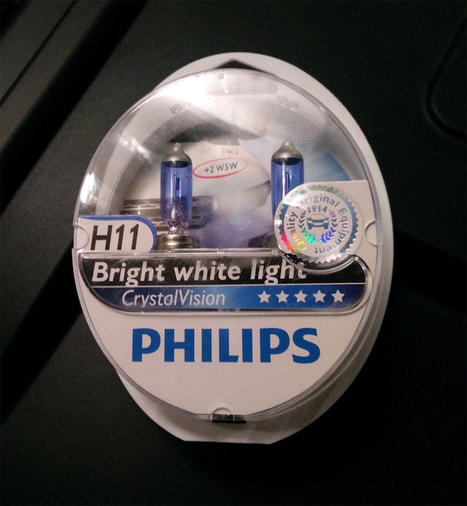 Λάμπες Philips Crystal Vision H11 4300K 55W Κωδικός 12362CVSM