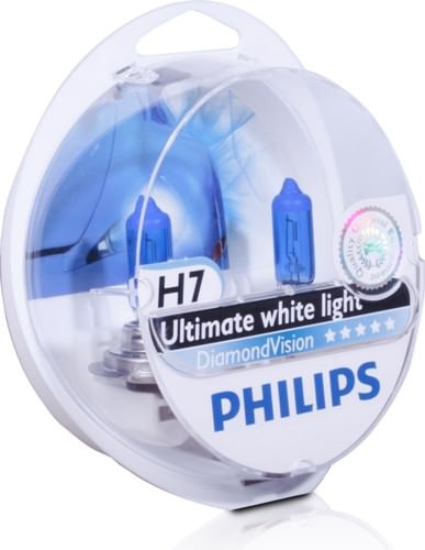 Λάμπες Philips Diamond Vision H7 5000K 55W Κωδικός 12972DVS2