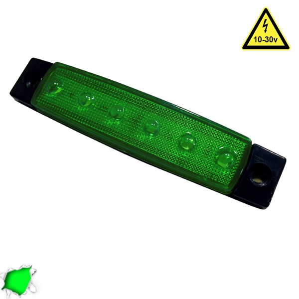 LED Φώτα Όγκου Φορτηγών IP66 Πράσινο Κωδικός 77472 Τιμή τεμαχίου : 5 ευρώ
