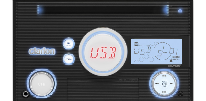 Radio CD USB Clarion 2 DIN DUB278RMP