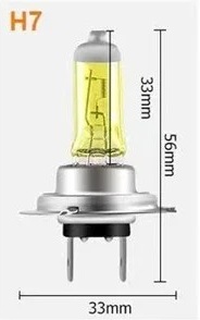 Λάμπες Κίτρινες H7 3000K Κωδικός XF579