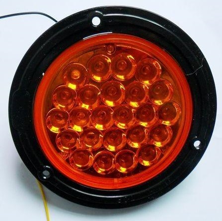 Φωτιστικό σώμα δυνατό 12 LED πορτοκαλί χρώμα STOP 12-24 Volt