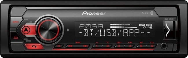 Pioneer MVH-S320BT Τιμή: 90 ευρώ