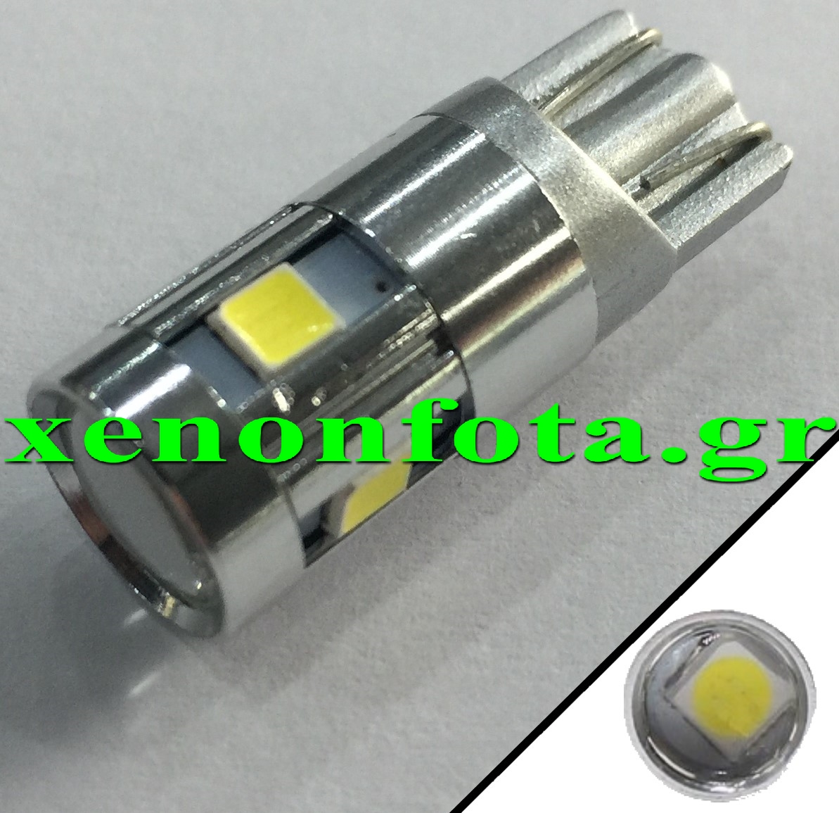 LED T10 με 5 3030 SMD Λευκό φως 12V Κωδικός XF579