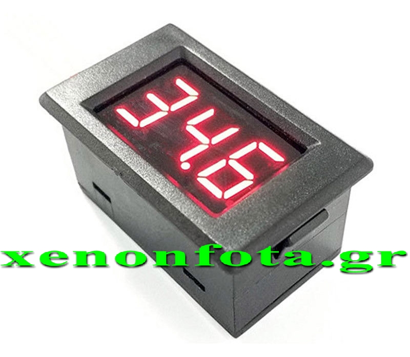 Βολτόμετρο ψηφιακό 3.5-35 Volt Κόκκινα ψηφία Κωδικός XF713 Τιμή: 12 ευρώ 