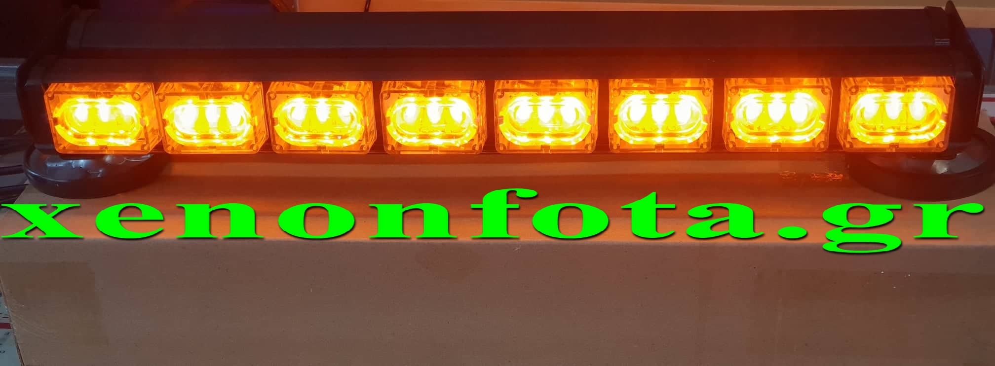 Μπάρα LED 12V-24V 144 Watt Πορτοκαλί Φωτισμός Νέας Τεχνολογίας Led Κωδικός XF719 Τιμή: 120 ευρώ