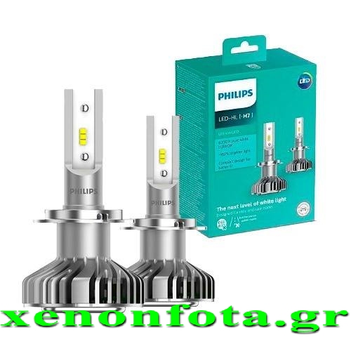 PHILIPS LED H7 12V 28W Ultinon +160% Κωδικός 11972ULWX2 Τιμή ζεύγους: 130 ευρώ