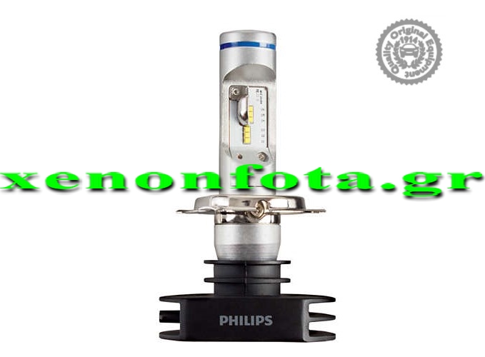 Philips X-treme Ultinon +150% H4 Μεσαία/Μεγάλη σκάλα 46W 12V 2000/2700 Lumen ZES(Philips) LED Κωδικός 12953BWX2