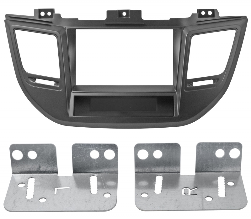 3/723 Πρόσοψη Hyundai Tucson 15>  Μαύρο 2 DIN Kit