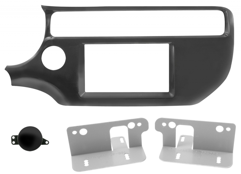 3/725 Πρόσοψη Kia Rio 15>17 Μαύρο 2 DIN Kit