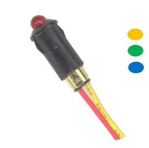 Ενδεικτικό LED 12V Φ8mm Κωδικός 51430