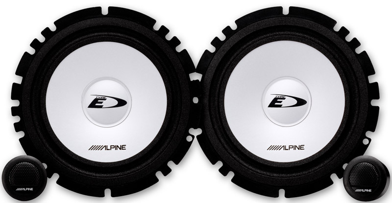 Alpine SXE-1750S - Διαιρούμενο ηχείο 2 δρόμων 6-1/2" (16.5cm DIN)