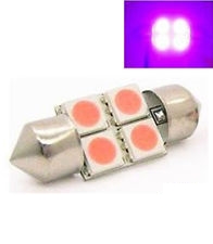 Σωλήνωτό LED 4 SMD 32mm Pink