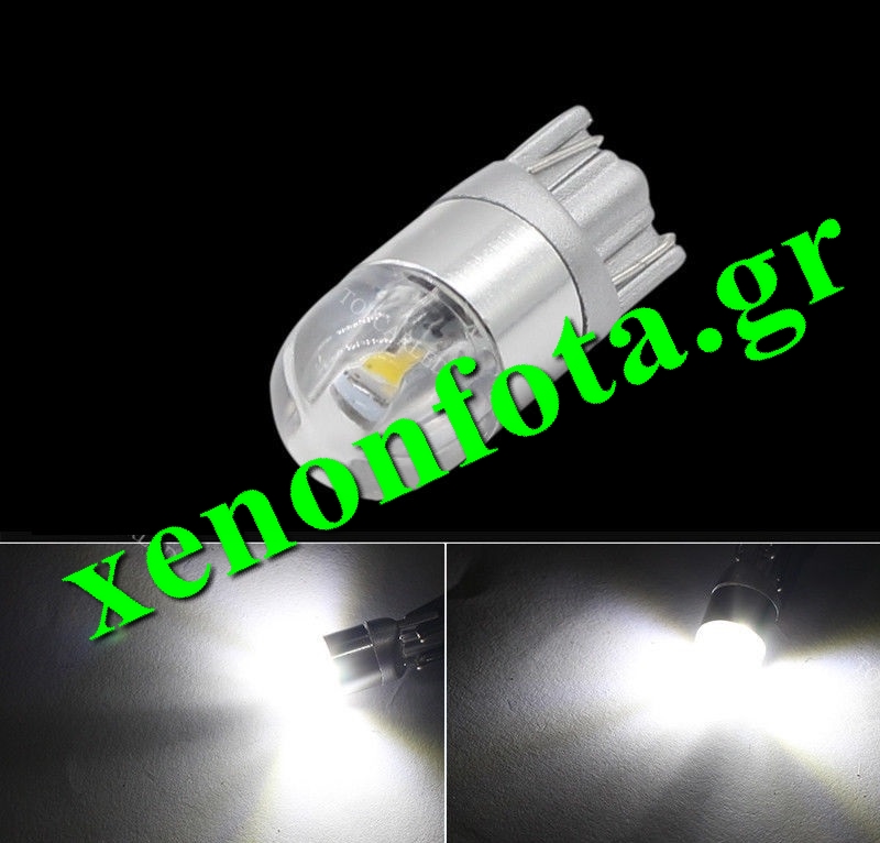 Led T10 2 SMD 360° Λευκό