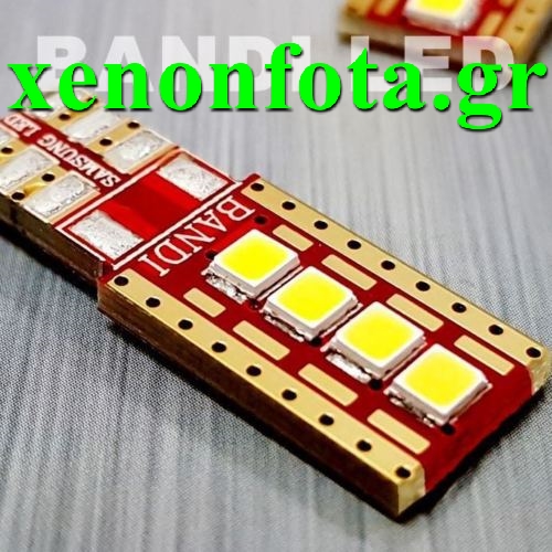 Led T10 4 SMD Ψυχρό Λευκό Samsung Made in Korea Κωδικός XF514