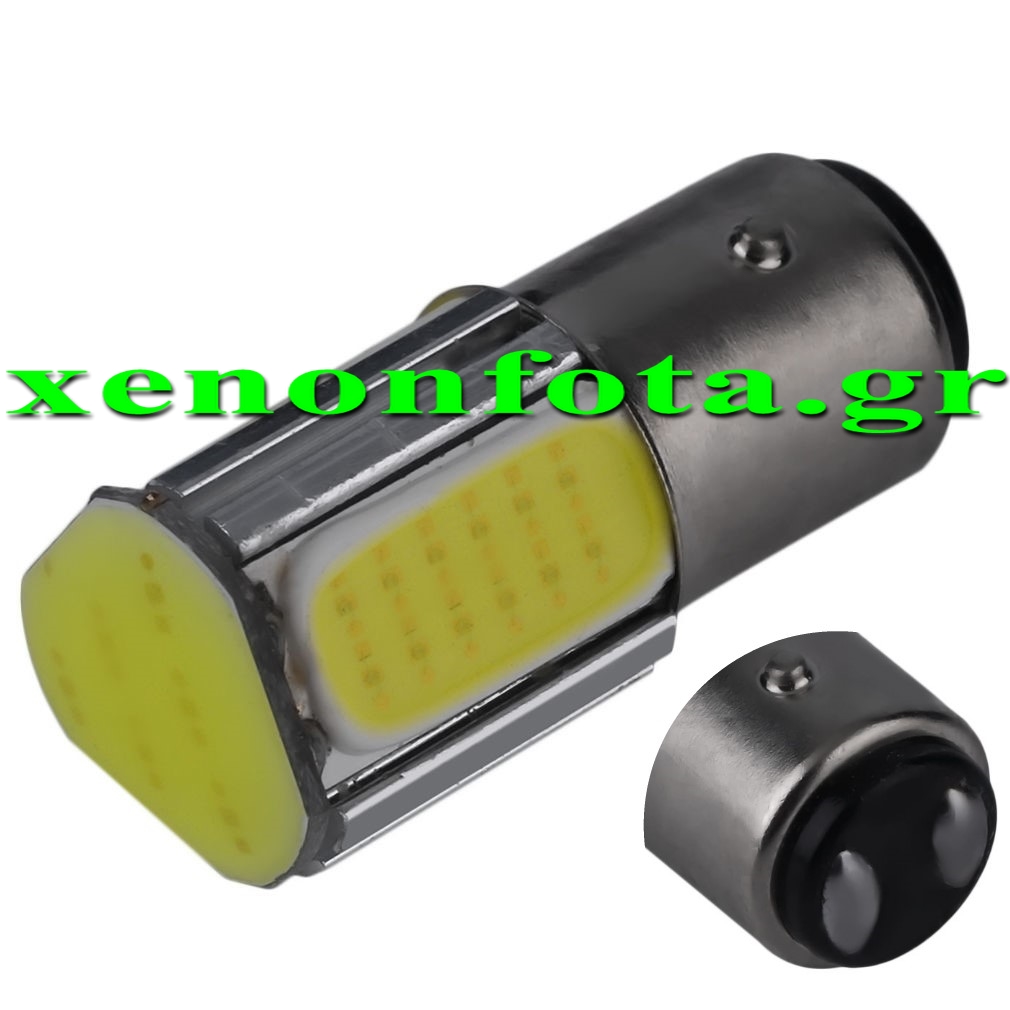 Led Διπολική BAY15D Cob Λευκό φως Κωδικός XF593