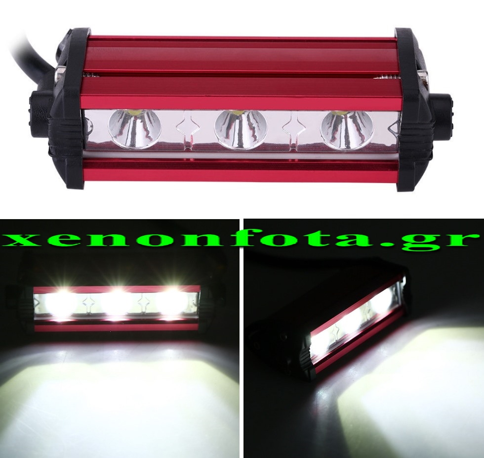 Μπάρα LED 9 Watt 12-16V 6500 Lumen Λευκό ψυχρό Κωδικός XF608