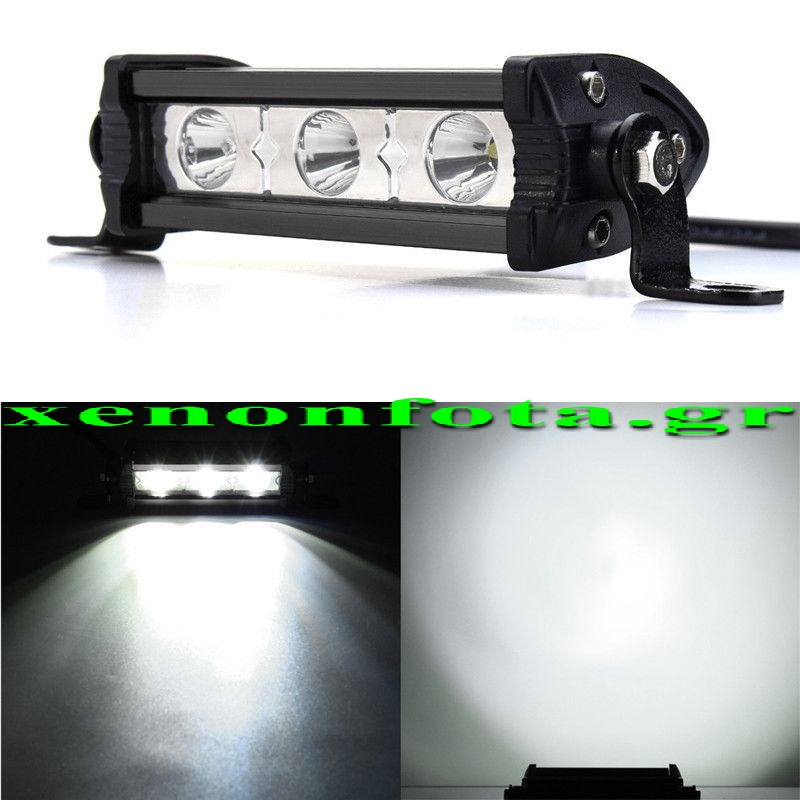 Μπάρα LED 9 Watt 12-16V 6500 Lumen Λευκό ψυχρό Κωδικός XF609