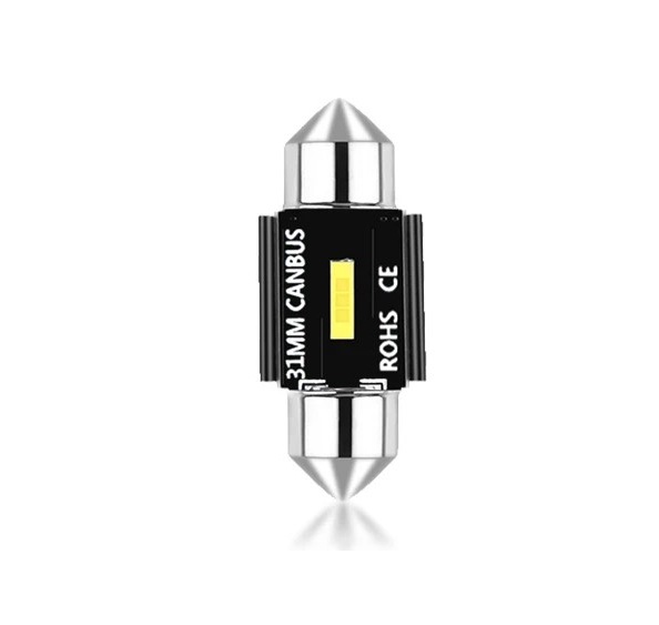 LED Σωληνωτό 31mm CANBUS Λευκό φως 12V Κωδικός XF243