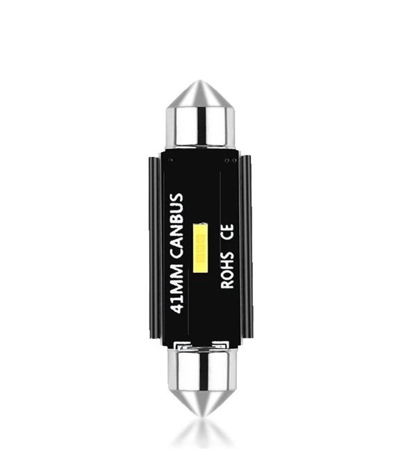 LED Σωληνωτό 41mm CANBUS Λευκό φως 12V Κωδικός XF244