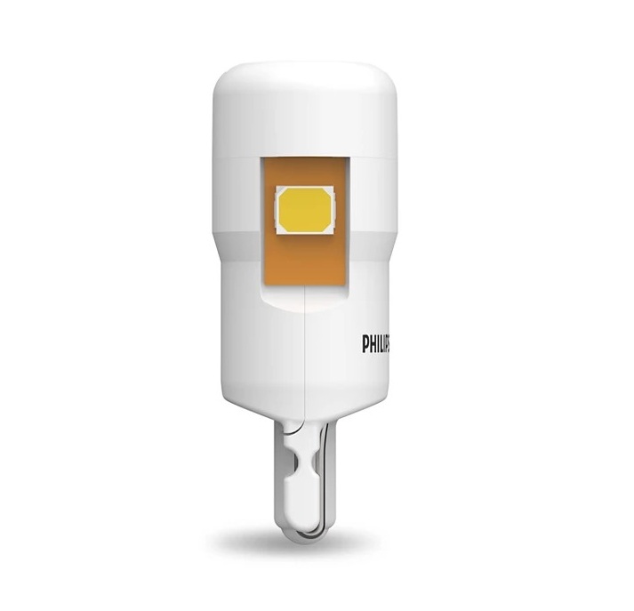 LED Philips Ultinon T10 W5W 12V 0,6W Λευκό ψυχρό φως Κωδικός 12791I60X2