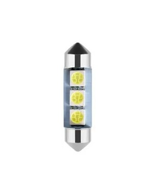 LED Σωληνωτό 36mm με 3 5050 SMD Λευκό φως 12V Κωδικός XF582